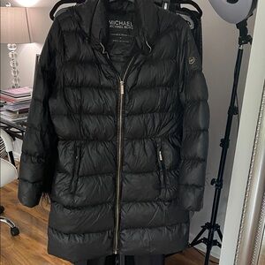 Michael Kors Quilted Black Puffer Coat